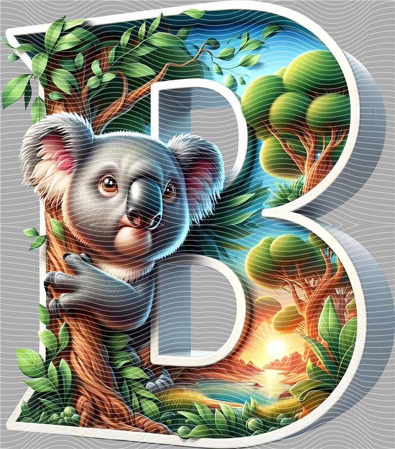 Letters A to Z and Number-AZ 8